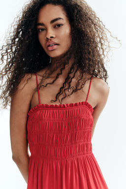 Smocked strappy dress - H&m фото 11