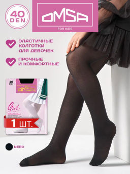 (Omsa) Collant GIRL 40 (ЧЗ) bianco фото 2