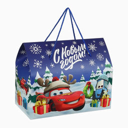 Пакет-коробка С Новым годом, 37 ? 33 ? 20 см