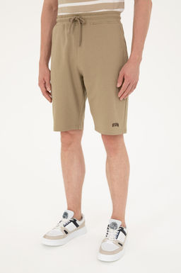 U. S. Polo Assn / Мужские трикотажные шорты цвета хаки - U.s. polo assn фото 2