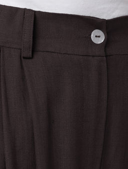 VILATTE / Свободные брюки изо льна с вискозой  фото 3