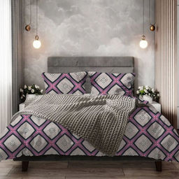 Наволочка 50*70 см, бязь Комфорт, на пуговицах (Панно, розовый)