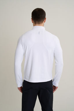 Лонгслив half-zip утепленный Белый ANTA RUNNING LS Tee фото 4