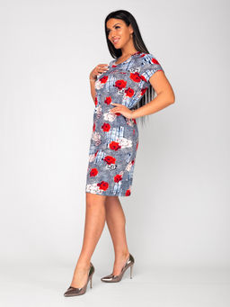 Платье женское вискоза "РЕНАТА" РОЗА КРАСНАЯ