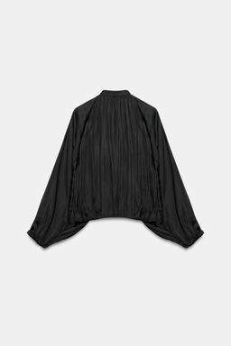 CHAQUETA BOMBER SATINADA / Negro - Zara фото 7