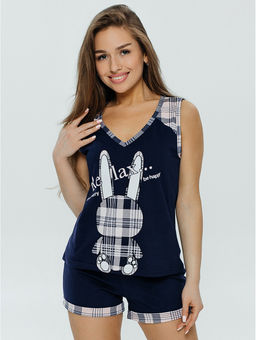 Стеша пижама женская (синий)