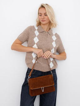 Сумка 8360F brown Polina&Eiterou