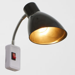 Бра в розетку «Классика» 1×10 Вт Е27 черный 10×14.5×25 см