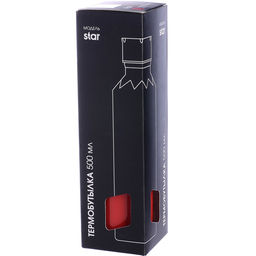 77030-4 Термобутылка 500мл. Star, красная (х20) - Mayer&boch фото 4