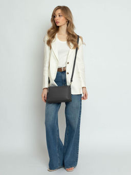 Женская кожаная сумка Richet 2767LN 303 Серый