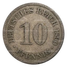 10 пфеннигов 1890 года А Германия