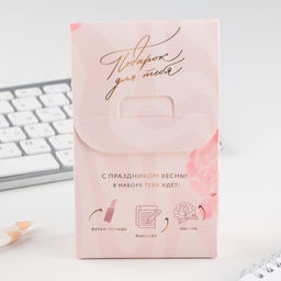 Цена за 2 шт. Подарочный набор 8 марта, блокнот, ручка-фигурная и ластик - Artfox фото 8