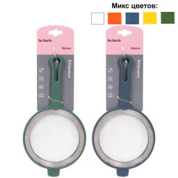 Цена за 5 шт. Сито металлическое в пластиковой оправе 10*19см