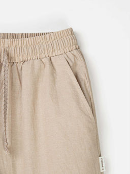 Брюки палаццо хлопковые Песок 7+ - Bungly фото 3