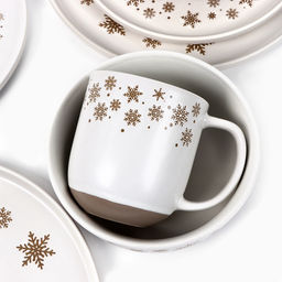 Кружка керамическая новогодняя Снежная сказка, 400 мл, ручная работа - Дорого внимание фото 7