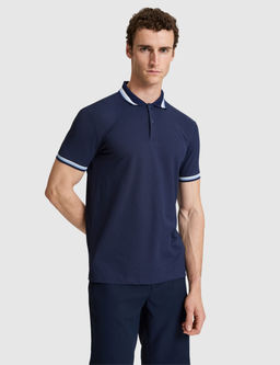 Lacivert Slim Fit D__meli Polo Yaka Ti__rt
