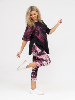 909 Костюм "черный/бордо"