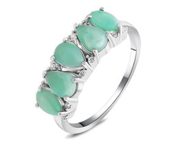 Кольцо, изумруд берилл, Пандора