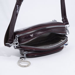 Сумка кросс-боди на молнии, цвет бордовый - Simaland фото 7