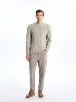 Bisiklet Yaka Erkek Triko Kazak