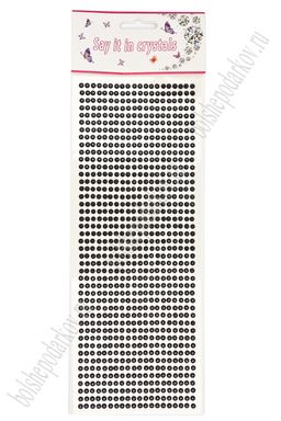 Стразы декоративные 4 мм (880 шт) SF-7358, черный