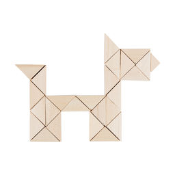 Заготовка для декорирования Mr. Carving П-01 Набор декоративных заготовок Треугольник ДЛП (древесина лиственных пород) 40 шт 1.8-2.4 см фото 4