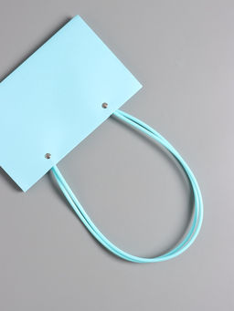 Цена за 10 шт. Сумка переноска для цветов, влагостойкая, тиффани, 22×10.5×13.5 см