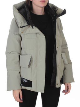 PE23-2 OLIVE Куртка зимняя женская оверсайз (150 гр. холлофайбер)