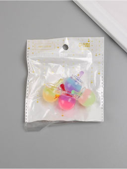 Цена за 4 шт. Подвеска для творчества акрил «Бочонок с мёдом», светится в темноте, 3.2×2.2×2.2 см, МИКС