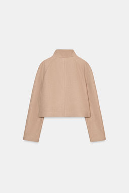 CHAQUETA CORTA CUELLO SUBIDO / Tostado - Zara фото 8