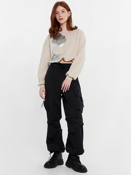 Брюки женские в черном цвете черный 182525