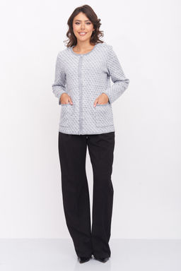 ЗЛАТА Жакет 1-985/светло-серый