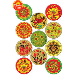 Картинки вафельные «Пасха Хохлома», 240 шт.