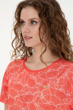 Женская футболка с цветком граната - U.s. polo assn фото 2