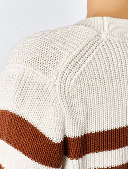 Джемпер крупной вязки из хлопка - Vilatte фото 2