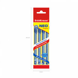 Цена за 50 шт. Ручка шариковая ErichKrause Neo® Stick Original 0.7, Super Glide Technology, цвет чернил черный (в коробке по 50 шт.)  фото 25