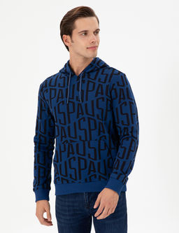 Мужской свитшот цвета индиго Неожиданная скидка в корзине