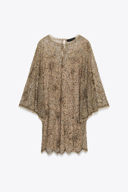 ZW COLLECTION LIMITED EDITION EMBROIDERED SHORT DRESS - Zara фото 4