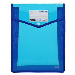 Папка-конверт на кнопке А4, 500 мкр, с расширением, вертикальная, карман для визиток, МИКС - Simaland фото 5