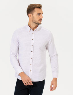 Bordo Slim Fit Uzun Kollu G_mlek - Pierre cardin фото 2