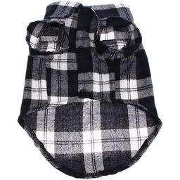 Кофта - рубашка фланелевая для мелких пород собак и кошек "BRO Style", цвет черный, р 2XL