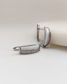 Серьги с керамикой