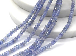 Бусины из танзанита рондель гр.4мм, 39см, 165 бусины Радуга камня