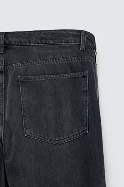 JEANS FLARE FIT CREMALLERAS / Carb?n - Zara фото 12
