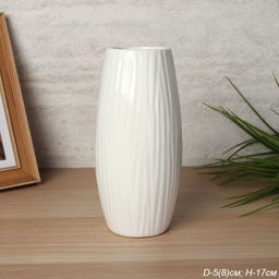 Ваза / 3160W /уп 6/72/ белая - Галеонтрейд фото 4