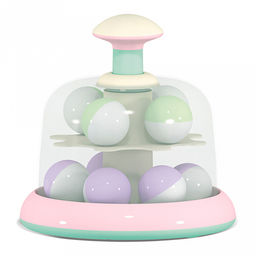 Игрушка "Юла-карусель c шариками" д17см, h35см, полистирол, п/п пакет, "Stellar" (Россия)