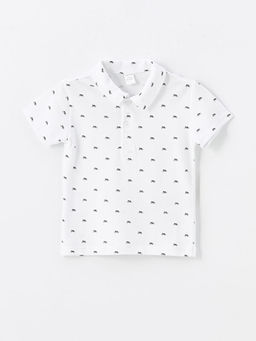 Polo Yaka Bask?l? Erkek Bebek Ti??rt