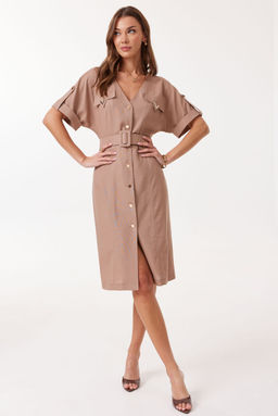 Платье LYUSHe 4129 коричневый