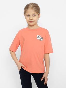 CRB wear/CSJG 63653-28 Футболка для девочки,коралловый/Ex.Cherubino