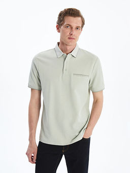 Polo Yaka Merserize G?r?n?ml? Erkek Ti??rt